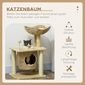PawHut Kratzbaum Klein 74 x 45 x 40 cm beige