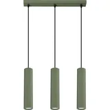 Sollux Lighting Karbon 3-flg. 45 cm Aluminium grün