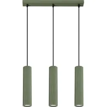 Sollux Lighting Karbon 3-flg. 45 cm Aluminium grün