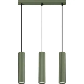 Sollux Lighting Karbon 3-flg. 45 cm Aluminium grün