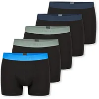 SCHIESSER Herren 5 Pack Boxershorts Unterwäsche mit Webgummibund Bio-Baumwolle - 95/5 Organic
