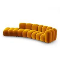 Micadoni Sofa Lupine, modular 5-Sitzer gelb