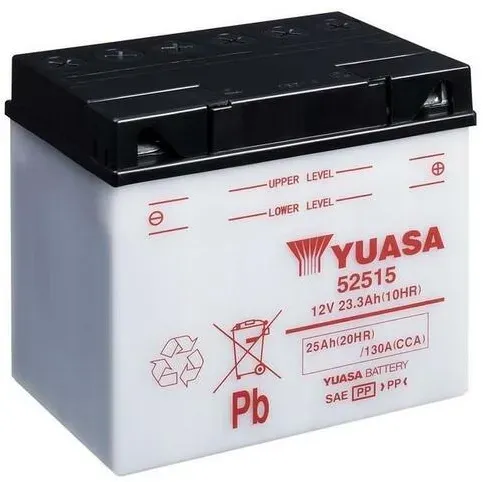 YUASA YUASA conventionele YUASA batterij zonder zuur pack - 52515 Batterij zonder acid pack
