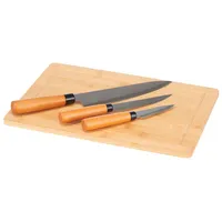 San Ignacio Bambusbrett-Set mit 3 Messern aus der Kollektion