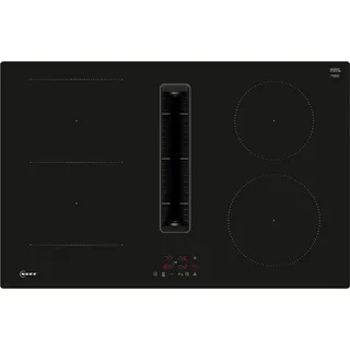 Neff V58NBS1L0 N 50, Induktionskochfeld mit Dunstabzug 80 cm, Rahmenlos aufliegend