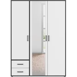 Rauch Drehtürenschrank VOYAGER 140 x 194 x 53 cm Grau