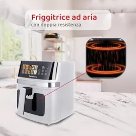 Melchioni Family Heißluftfritteuse Gaia Plus 8L weiß