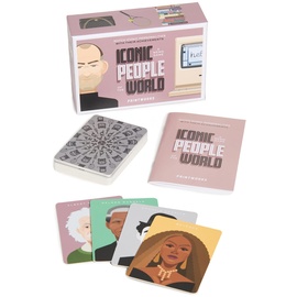 PrintWorks Women's Iconic People Memory Game, Mauve, One Size