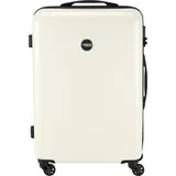 Princess Traveller Koffer Mittelgroß - PT01 - Reiskoffer mit 4 Rollen - Pearl White Weiß - 67cm - Koffer & trolleys - hartschalenkoffer