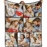 Bemaystar Personalisierte Decke personalisierte Geschenke - Decke mit Foto Fotodecke mit Eigenem Foto Geschenke für Mama, Papa, Baby, Familie, Muttertag, Vatertag, Geburtstag,Weihnachten 7 Foto