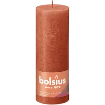 Bolsius Rustik Stumpenkerze 19 x 6.8 cm herbstliches orange