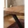 KADIMA DESIGN Computertisch Akazie Standard 140x80 Massivholz Goldbraun-Schwarz Baumkante X-Beine Home Office Kreta Kollektion Kadima Design