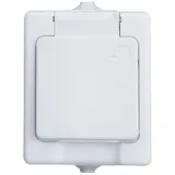 Heinrich Kopp Klappdeckelsteckdose Aufputz IP44 Weiß 1 St.