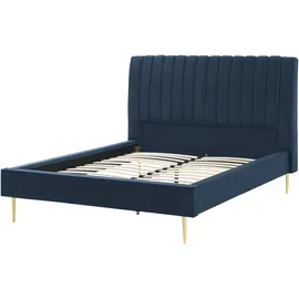 Beliani Marville 140 x 200 cm Dunkelblau