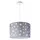 Paco Home Pendellampe Kinderzimmer Pendelleuchte Baby Lampenschirm Stoff Rund Sterne Kinderlampe Deckenlampe LED Sternenhimmel Motiv E27