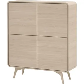 Home Affaire Vitrine Torsby 108 x 39 x 130 cm Braun
