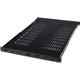 Startech Fachboden Stahl 19" schwarz tiefenverstellbar bis 80 kg