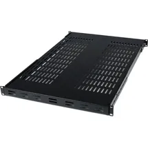 Startech Fachboden Stahl 19" schwarz tiefenverstellbar bis 80 kg