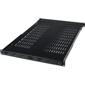 Startech Fachboden Stahl 19" schwarz tiefenverstellbar bis 80 kg