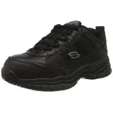 Skechers Herren Soft Stride Grinnel Trainers, Black Leather/Black Mesh, 42.5 EU