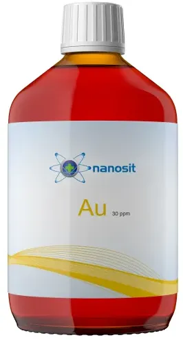 nanosit kolloidales Gold 30 ppm, 500 ml