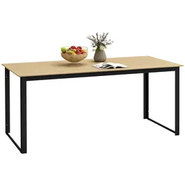 Outsunny Gartentisch 175 x 78 x 75 cm Schwarz/Gelb