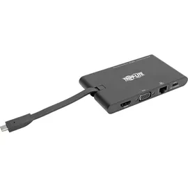 Eaton Power Quality Tripp Lite USB-C Dock 4K HDMI, VGA, USB 3.2 Gen 1, USB-A/C Hub, GbE, Memory Card, 100W PD Charging