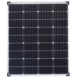 enjoy solar® Monokristallines Solarmodul 100W 12V (silberne Rahmen), Zellengröße 166*166 mm(XL) 0% MwSt