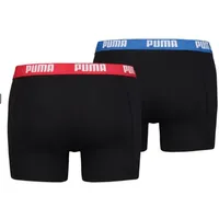 Puma Boxershorts Organically Black / Blue / Red XL 2er Pack