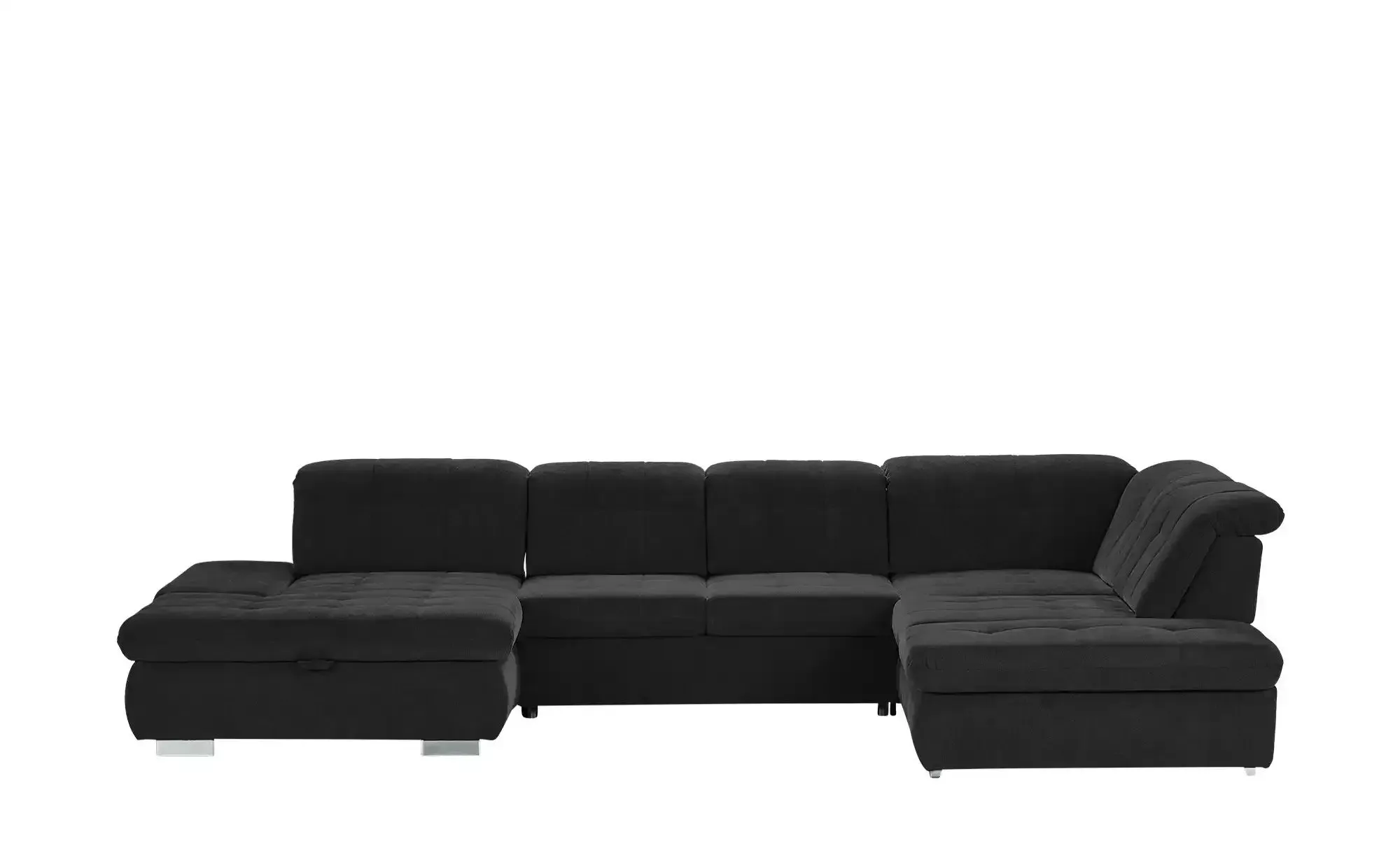 Lounge Collection Wohnlandschaft mit verschiedenen Funktionen Spencer , schwarz , Maße (cm): B: 382 H: 102 T: 260.0