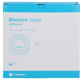 Coloplast Biatain Super selbst-haftend Superabs.15x15cm