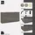 Set One by Musterring Sideboard Reno 182 x 94 x 42 cm Anthrazit matt lack / Glas anthrazit glanz