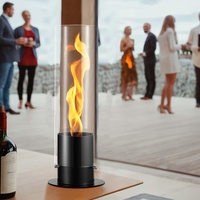 SAZAEMU-Spiral Flame Tischkamin | Tischkamin Bioethanol | Schaffen Sie einen romantischen und gemütlichen Tischkamin | wärmender Tischkamin für Indoor und Outdoor | Mit Verstellbarer Flamme