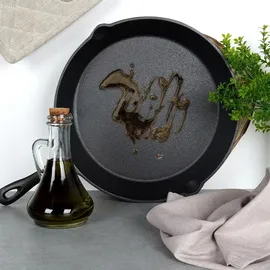 VILDE Gusseisenpfanne Grillpfanne 30 cm