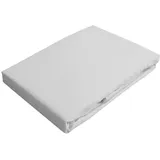 Casa Colori Biber Spannbettlaken 180x200 cm in Weiss kuschelig warm