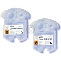 Reinigungskartusche 2x Braun CCR2 Ersatzkartuschen für Clean&Charge Rasierer