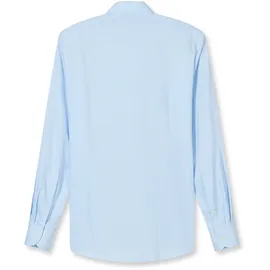 Olymp Businesshemd OLYMP "OLYMP Level Five, body fit, Haifisch", Herren, Gr. 44, Normaler Arm, bleu, 100% Baumwolle, Hemden