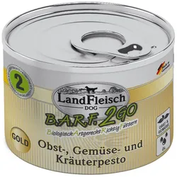 LandFleisch Hund B.A.R.F.2GO Obst-, Gemüse und Kräuterpesto Gold 6 x 200g