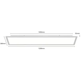 ARCCHIO LED Deckenleuchte LED Panel Lyndra Modern, in Alu aus Aluminium 1-flammig Wohnzimmerleuchte