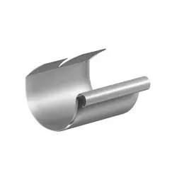 SAREI Dachrinnenverbinder »Dachentwässerung«, halbrund, Aluminium - beige