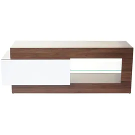 MCW MCW-B51 TV-Rack 150x55x47 cm Weiß/Hochglänzend