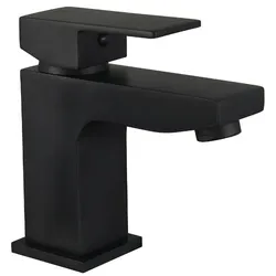 HOME DELUXE - Design Standarmatur - AQUATIC Schwarz - Höhe: 112 cm, inkl. Handbrause I freistehende Armatur Wannenbrause Wanneneinlass