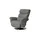 HIMOLLA Relaxsessel Leder 83 x 107 x 88 cm Grau mit Relax-Funktion