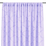 AmeliaHome Gardine 140x250 cm 1 St. Vorhang halbtransparent Kräuselband Violett Delva