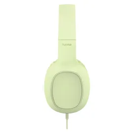Hama Kopfhörer Fun C, On-Ear Mikrofon, einseitige Kabelführung, USB-C Grün