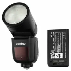 Godox Speedlite V1 + Zusatz Akku Nikon