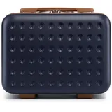 KONO Kosmetikkoffer Schminkkoffer Koffer Beauty Case 31 x 22 x 18 cm,Blau