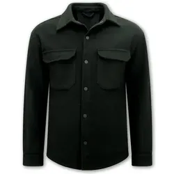 Enos  Blazer FlanellOvershirt Mit Taschen – –  in Schwarz, EU XXL