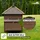My Animal MyAnimal Hühnerstall für 3 Hühner MH-11 mit Nistkasten, Hühnerhaus schutzimprägniert, Dach abnehmbar