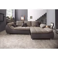 INOSIGN Ecksofa »Imola elegant und bequem, aktuelle Steppung im Sitz, L-Form«, wahlweise mit Bettfunktion
